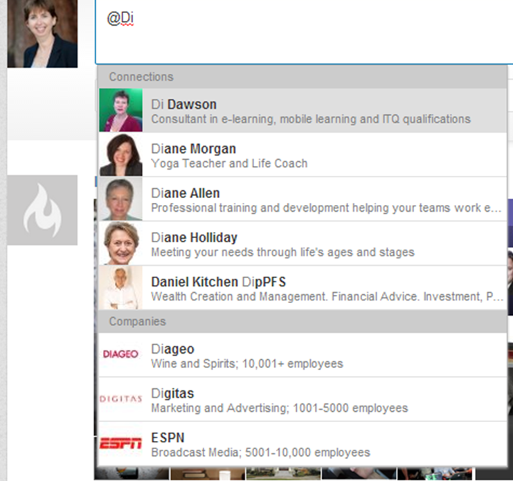 LinkedIn Tagging